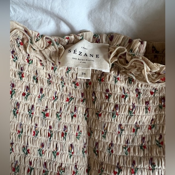 Sezane Lina Maxi Dress in Tulipes Multico, US size 2 (FR 34) - Picture 5 of 7